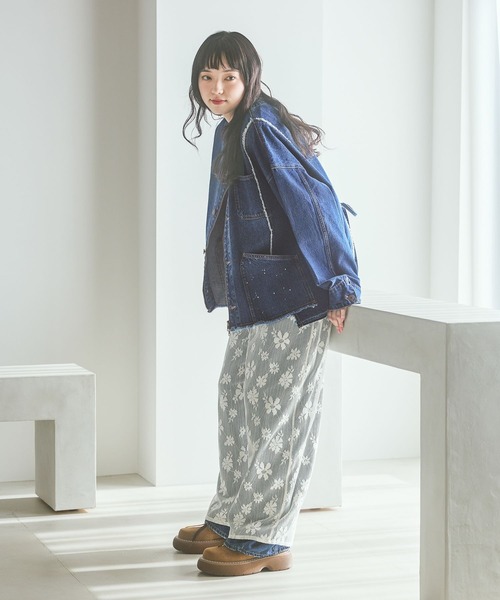 niko and...（ニコアンド）の「メッシュレースカバーパンツ（その他パンツ・レディース・モカ/アイボリー/ブラック・FREE）」の14枚目の写真