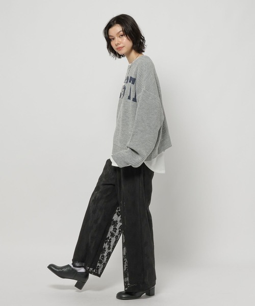 niko and...（ニコアンド）の「メッシュレースカバーパンツ（その他パンツ・レディース・モカ/アイボリー/ブラック・FREE）」の19枚目の写真