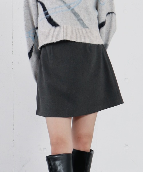 archives(アルシーヴ)の「ベルト付きチェックアソート台形ミニSK(スカート・レディース・ブラック/ブラウン/チャコールグレー/グレー・MEDIUM)」の3枚目の写真
