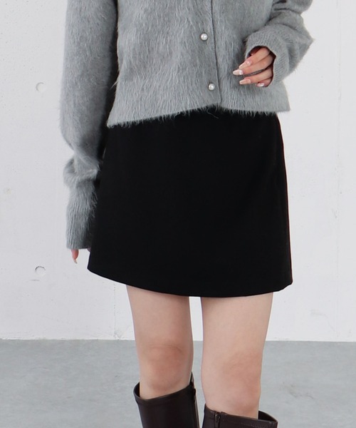 archives(アルシーヴ)の「ベルト付きチェックアソート台形ミニSK(スカート・レディース・ブラック/ブラウン/チャコールグレー/グレー・MEDIUM)」の2枚目の写真