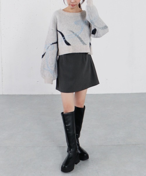 archives(アルシーヴ)の「ベルト付きチェックアソート台形ミニSK(スカート・レディース・ブラック/ブラウン/チャコールグレー/グレー・MEDIUM)」の16枚目の写真