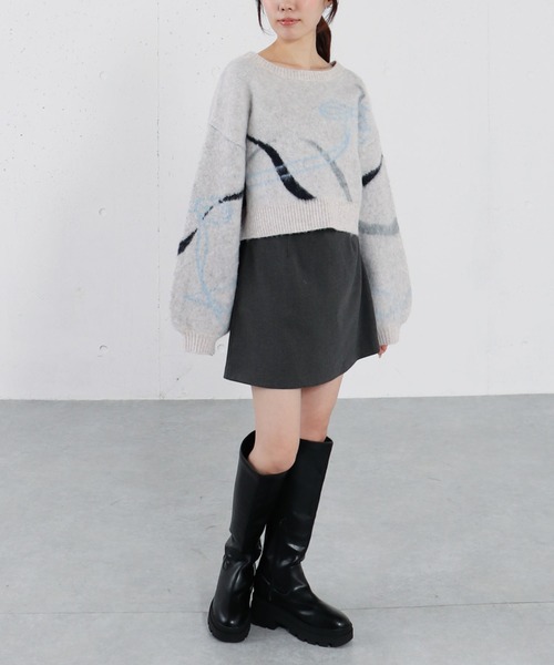 archives(アルシーヴ)の「ベルト付きチェックアソート台形ミニSK(スカート・レディース・ブラック/ブラウン/チャコールグレー/グレー・MEDIUM)」の15枚目の写真