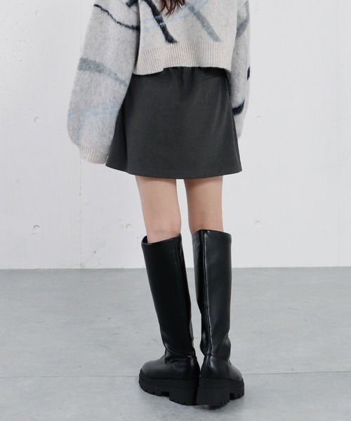 archives(アルシーヴ)の「ベルト付きチェックアソート台形ミニSK(スカート・レディース・ブラック/ブラウン/チャコールグレー/グレー・MEDIUM)」の14枚目の写真