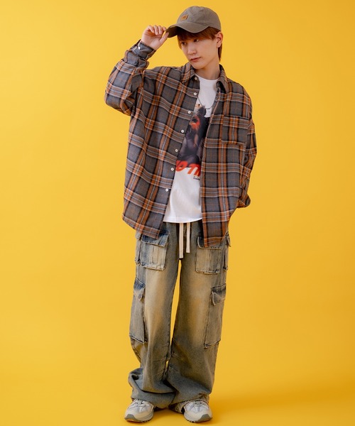 En serio TOKYO(エンソリオトーキョー)の「【SIDEWAYSTANCE】ベビードッグ長袖Tシャツ(Tシャツ/カットソー・メンズ・ホワイト系6/ブラック系6・SMALL/MEDIUM/LARGE/X-LARGE)」の6枚目の写真