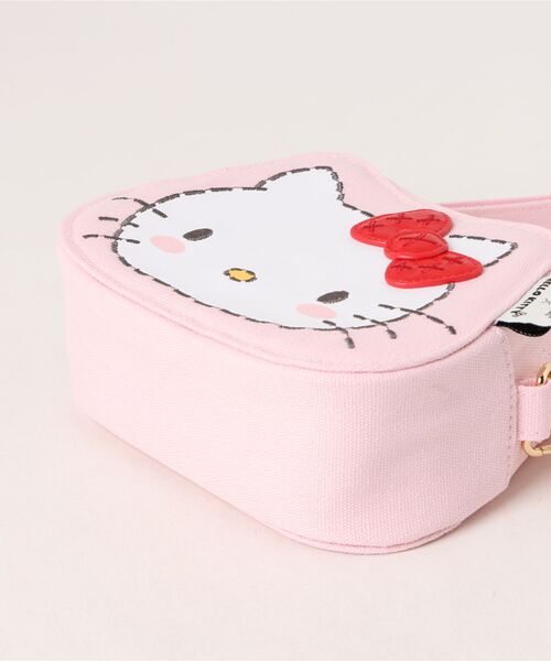 Cath Kidston（キャスキッドソン）の「Cath Kidston × Hello Kitty フェイスキャンバスキッズポシェット（ショルダーバッグ・キッズ・ピンク・FREE）」の3枚目の写真