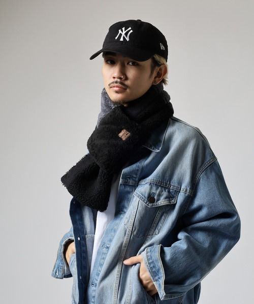 KRIFF MAYER(クリフメイヤー)の「KRIFF MAYER もこもこ ボア 切り替え 差し込み マフラー 男女兼用(マフラー・メンズ・ホワイト/マルチ/ブラック/ブラウン・FREE)」の15枚目の写真