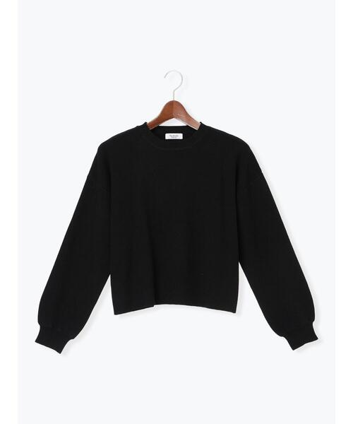 Te chichi TERRASSE(テチチテラス)の「もちもちミラノリブクロップドクルーネックニット(ニット/セーター・レディース・ミント/ベージュ/ピンク/グレー/ブラック・F)」の11枚目の写真