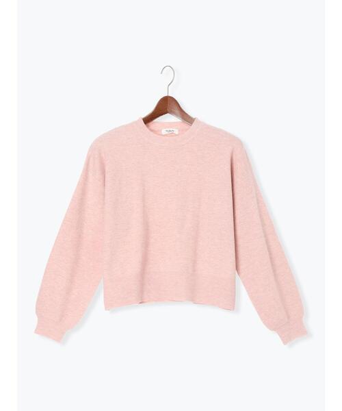 Te chichi TERRASSE(テチチテラス)の「もちもちミラノリブクロップドクルーネックニット(ニット/セーター・レディース・ミント/ベージュ/ピンク/グレー/ブラック・F)」の12枚目の写真