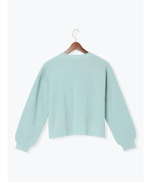 Te chichi TERRASSE(テチチテラス)の「もちもちミラノリブクロップドクルーネックニット(ニット/セーター・レディース・ミント/ベージュ/ピンク/グレー/ブラック・F)」の14枚目の写真