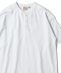 Goodwear（グッドウェア）の「【Goodwear グッドウェア】USAコットン 無地 リラックスフィット ヘンリーネック Tシャツ（Tシャツ/カットソー）」