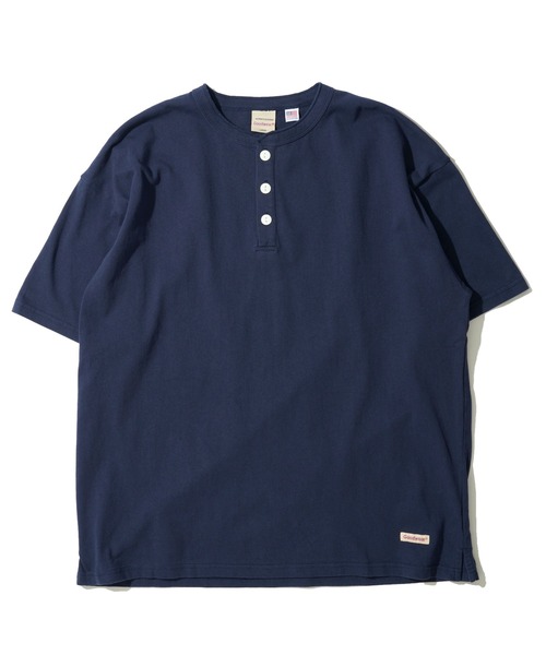 Goodwear(グッドウェア)の「【Goodwear/グッドウェア】USAコットン 無地 リラックスフィット ヘンリーネック Tシャツ(Tシャツ/カットソー・メンズ・ブラック/ブラウン/ホワイト/ライトカーキ/チャコールグレー/ネイビー・LARGE/MEDIUM/X-LARGE)」の17枚目の写真