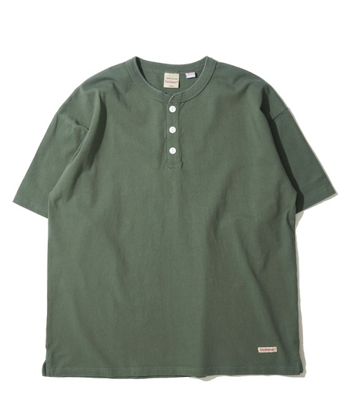 Goodwear(グッドウェア)の「【Goodwear/グッドウェア】USAコットン 無地 リラックスフィット ヘンリーネック Tシャツ(Tシャツ/カットソー・メンズ・ブラック/ブラウン/ホワイト/ライトカーキ/チャコールグレー/ネイビー・LARGE/MEDIUM/X-LARGE)」の15枚目の写真