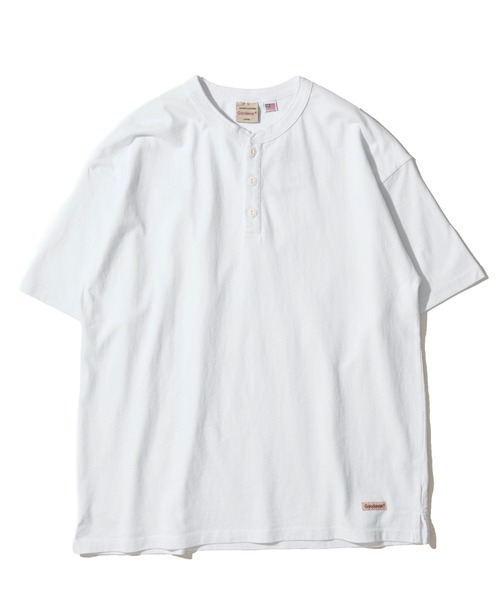 Goodwear(グッドウェア)の「【Goodwear/グッドウェア】USAコットン 無地 リラックスフィット ヘンリーネック Tシャツ(Tシャツ/カットソー・メンズ・ブラック/ブラウン/ホワイト/ライトカーキ/チャコールグレー/ネイビー・LARGE/MEDIUM/X-LARGE)」の7枚目の写真