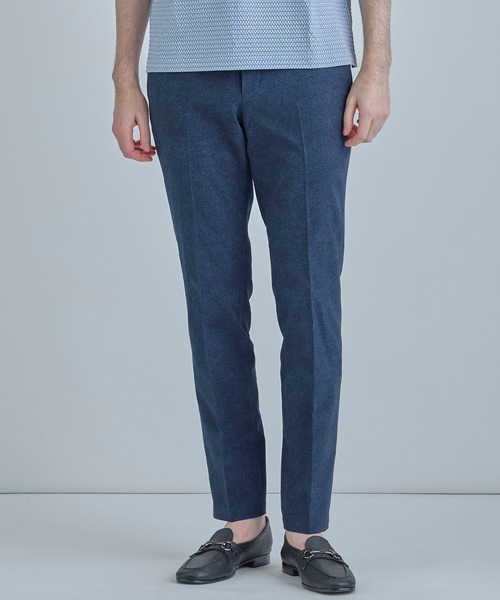 MEN'S BIGI（メンズビギ）の「【ACTIVE TAILOR】Dot Air ヘリンボーン×千鳥格子/デニム柄 セットアップパンツ＜通気性/吸水速乾/ストレッチ＞（スラックス・メンズ・ブラック系その他/ブルー/ブラウン/ネイビー・04/ 03/02/01）」の10枚目の写真
