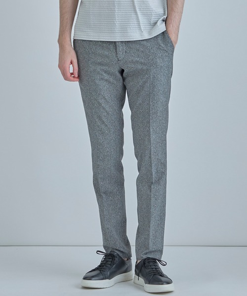 MEN'S BIGI（メンズビギ）の「【ACTIVE TAILOR】Dot Air ヘリンボーン×千鳥格子/デニム柄 セットアップパンツ＜通気性/吸水速乾/ストレッチ＞（スラックス・メンズ・ブラック系その他/ブルー/ブラウン/ネイビー・04/ 03/02/01）」の9枚目の写真