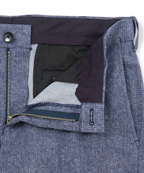 MEN'S BIGI（メンズビギ）の「【ACTIVE TAILOR】Dot Air ヘリンボーン×千鳥格子/デニム柄 セットアップパンツ＜通気性/吸水速乾/ストレッチ＞（スラックス・メンズ・ブラック系その他/ブルー/ブラウン/ネイビー・04/ 03/02/01）」の18枚目の写真