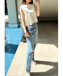 LD Crash straight denim