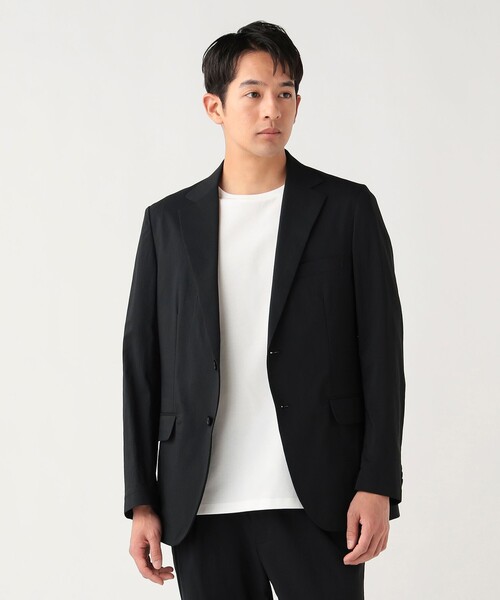 BEAMS HEART(ビームスハート)の「【5/21値下げ】ナイロン ストレッチ ジャケット26SS(セットアップ対応)(テーラードジャケット・メンズ・ブラック/チャコールグレー・LARGE/SMALL/MEDIUM/X-LARGE)」の15枚目の写真
