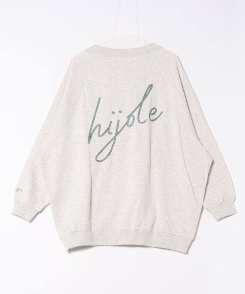 チチカカ（チチカカ）の「バックロゴエンブロイダリーオーバーサイズプルオーバー（スウェット・レディース・オートミール/チャコールグレー/オレンジ・FREE）」の5枚目の写真