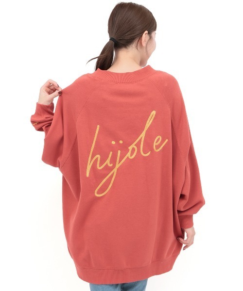 チチカカ（チチカカ）の「バックロゴエンブロイダリーオーバーサイズプルオーバー（スウェット・レディース・オートミール/チャコールグレー/オレンジ・FREE）」の18枚目の写真