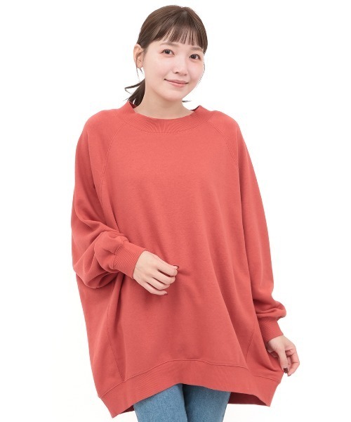 チチカカ（チチカカ）の「バックロゴエンブロイダリーオーバーサイズプルオーバー（スウェット・レディース・オートミール/チャコールグレー/オレンジ・FREE）」の13枚目の写真