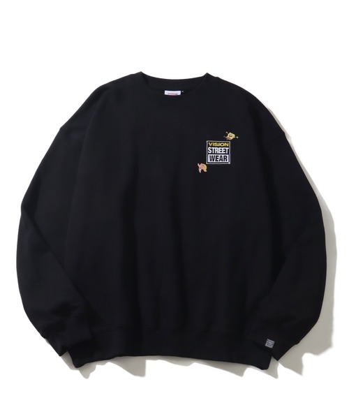 VISION STREET WEAR(ヴィジョンストリートウェア)の「【VISION STREET WEAR/ヴィジョンストリートウェア】×【SpongeBob/スポンジボブ】サガラ刺繍 バックプリント トレーナー スウェット(スウェット・メンズ・ライトグレー/ブルー/ブラック・L/LL/M)」の16枚目の写真