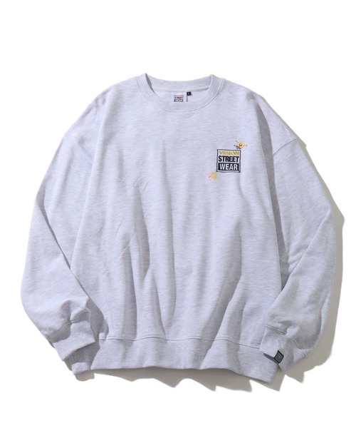 VISION STREET WEAR(ヴィジョンストリートウェア)の「【VISION STREET WEAR/ヴィジョンストリートウェア】×【SpongeBob/スポンジボブ】サガラ刺繍 バックプリント トレーナー スウェット(スウェット・メンズ・ライトグレー/ブルー/ブラック・L/LL/M)」の18枚目の写真
