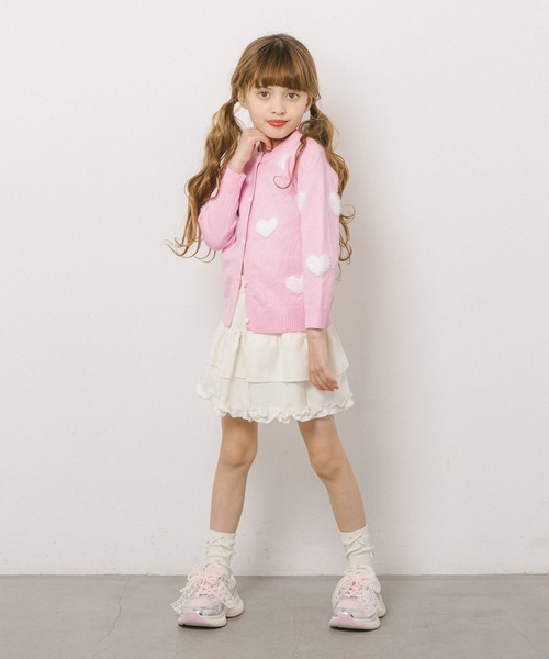 URBAN CHERRY(アーバンチェリー)の「【リボンチャーム付き】メタルダッドスニーカー(スニーカー・キッズ・ピンク/ホワイト・22.5cm/18.5cm/20.5cm/21.5cm/22.0cm/19.5cm/18.0cm/19.0cm/20.0cm/21.0cm)」の8枚目の写真