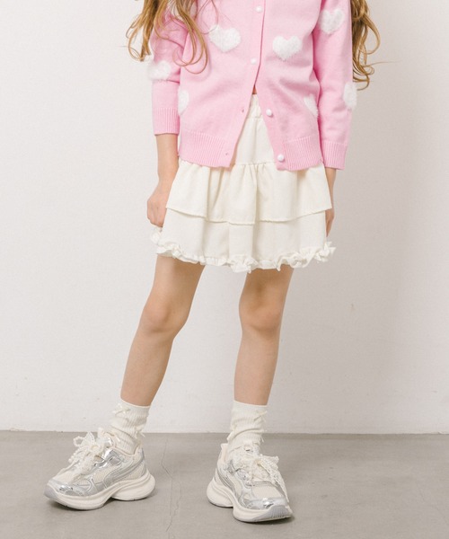 URBAN CHERRY(アーバンチェリー)の「【リボンチャーム付き】メタルダッドスニーカー(スニーカー・キッズ・ピンク/ホワイト・22.5cm/18.5cm/20.5cm/21.5cm/22.0cm/19.5cm/18.0cm/19.0cm/20.0cm/21.0cm)」の4枚目の写真