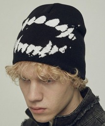 VIBGYOR | 【IZU】 ディストーテッドスマイルジャガードニットビーニー(ニットキャップ/ビーニー)