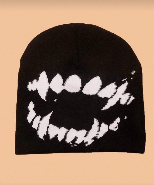 VIBGYOR（ヴィブジョー）の「【IZU】 ディストーテッドスマイルジャガードニットビーニー（ニットキャップ/ビーニー・メンズ・ブラック・FREE）」の8枚目の写真