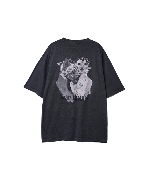 NONFLOOR(ノンフロア)の「セイチーズTシャツウォッシュドチャコール(Tシャツ/カットソー・メンズ・その他・S/M/L)」の1枚目の写真