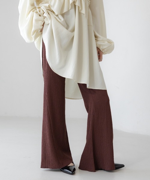 LOWRYS FARM（ローリーズファーム）の「アソートフレアパンツ　 640995（その他パンツ・レディース・アイボリー/ホワイト系その他/ブラック系その他/ブラウン/ブラック・SMALL/MEDIUM）」の5枚目の写真