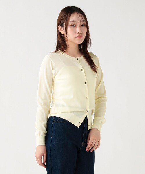 BEAMS HEART(ビームスハート)の「ベーシック クルー カーディガン(カーディガン/ボレロ・レディース・ブラック/グレー/イエロー系その他4/ブルー・FREE)」の12枚目の写真