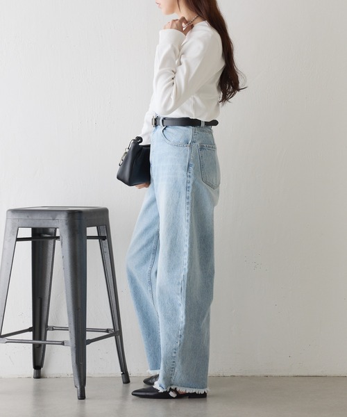 COLONY 2139（コロニートゥーワンスリーナイン）の「ホックヘンリーネックフライスプルオーバー（Tシャツ/カットソー・レディース・ブラック/チャコールグレー/ホワイト/ライトグレー・FREE）」の10枚目の写真