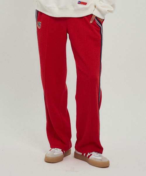 MENASOO(ミナス)の「Waffle Wide Pants_3 Color(スウェットパンツ・レディース・ブラック/ネイビー/レッド・F)」の7枚目の写真