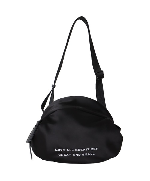 TSURU by Mariko Oikawa（ツルバイマリコオイカワ）の「TSURU by Mariko Oikawa / Creature(ロゴショルダーバッグ WB-1264440)（ショルダーバッグ・レディース・ホワイト/ブラック・FREE）」の5枚目の写真