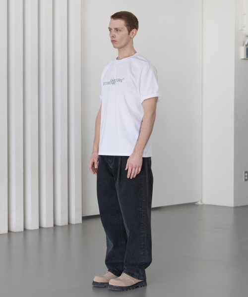 DECOROSO（デコローゾ）の「クールコットンレタリングロゴ半袖Tシャツ[ホワイト]（Tシャツ/カットソー・メンズ・その他・01/02）」の9枚目の写真