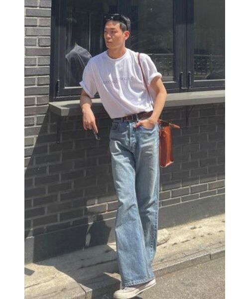 DECOROSO（デコローゾ）の「クールコットンレタリングロゴ半袖Tシャツ[ホワイト]（Tシャツ/カットソー・メンズ・その他・01/02）」の4枚目の写真