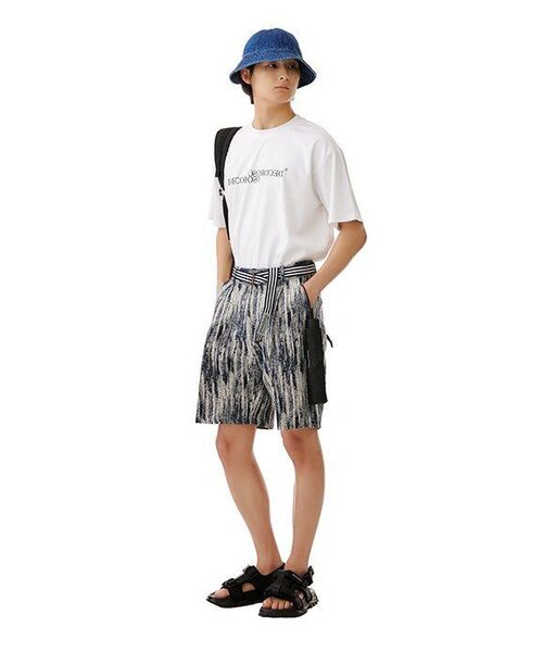 DECOROSO（デコローゾ）の「クールコットンレタリングロゴ半袖Tシャツ[ホワイト]（Tシャツ/カットソー・メンズ・その他・01/02）」の6枚目の写真