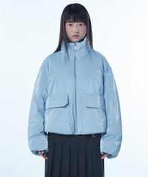 MUSINSA STANDARD WOMAN | ウィメンズデイリープファーシャイニーショートダウンジャケット[ライトブルー](ダウンジャケット/コート)