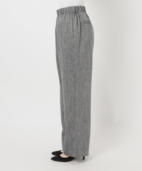 Spick & Span（スピックアンドスパン）の「エアリーリネンイージーパンツ（その他パンツ・レディース・アイボリー/チャコールグレー・38/36）」の13枚目の写真