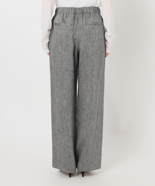 Spick & Span（スピックアンドスパン）の「エアリーリネンイージーパンツ（その他パンツ・レディース・アイボリー/チャコールグレー・38/36）」の14枚目の写真