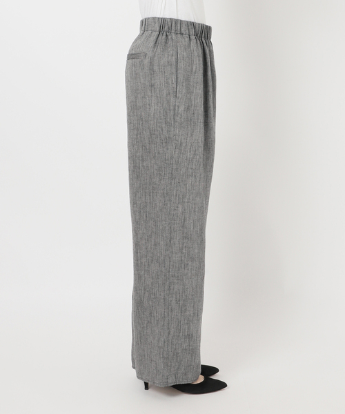 Spick & Span（スピックアンドスパン）の「エアリーリネンイージーパンツ（その他パンツ・レディース・アイボリー/チャコールグレー・38/36）」の15枚目の写真
