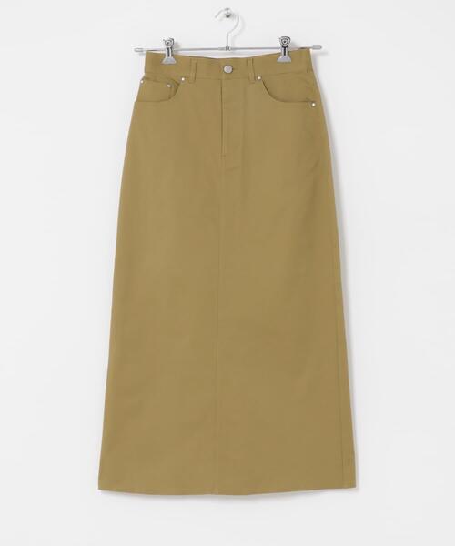 ITEMS URBANRESEARCH（アイテムズ アーバンリサーチ）の「ストレッチチノスカート（スカート・レディース・ライトベージュ/ネイビー/キャメル・MEDIUM/SMALL）」の8枚目の写真