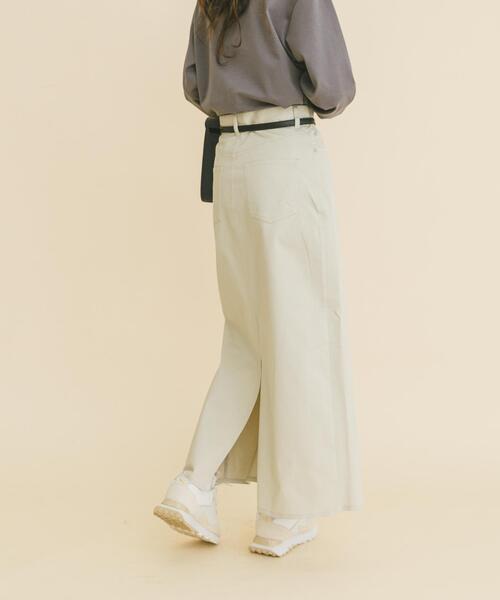 ITEMS URBANRESEARCH（アイテムズ アーバンリサーチ）の「ストレッチチノスカート（スカート・レディース・ライトベージュ/ネイビー/キャメル・MEDIUM/SMALL）」の11枚目の写真