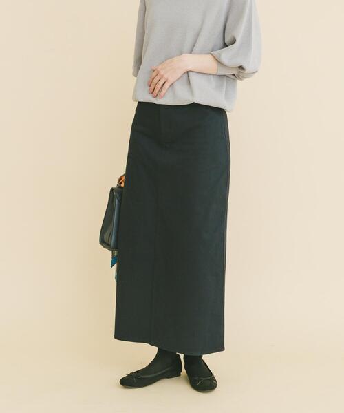 ITEMS URBANRESEARCH（アイテムズ アーバンリサーチ）の「ストレッチチノスカート（スカート・レディース・ライトベージュ/ネイビー/キャメル・MEDIUM/SMALL）」の17枚目の写真