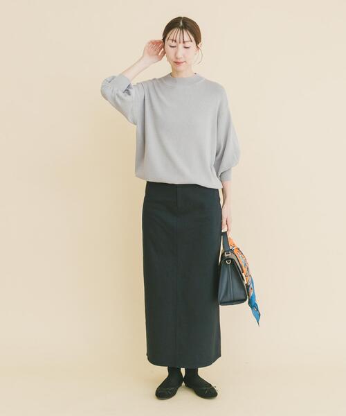 ITEMS URBANRESEARCH（アイテムズ アーバンリサーチ）の「ストレッチチノスカート（スカート・レディース・ライトベージュ/ネイビー/キャメル・MEDIUM/SMALL）」の20枚目の写真