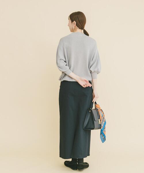 ITEMS URBANRESEARCH（アイテムズ アーバンリサーチ）の「ストレッチチノスカート（スカート・レディース・ライトベージュ/ネイビー/キャメル・MEDIUM/SMALL）」の22枚目の写真