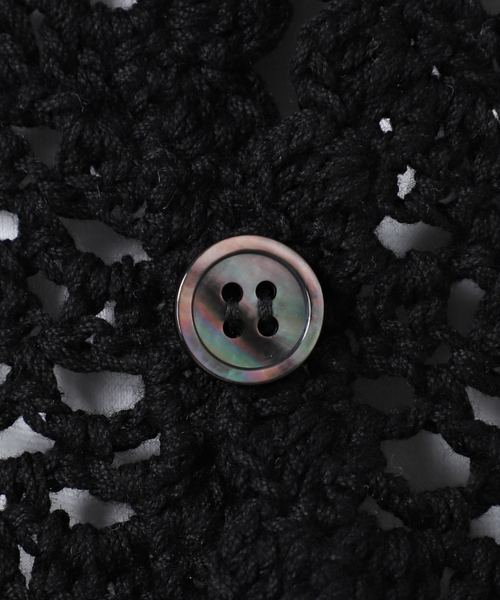 Spick & Span（スピックアンドスパン）の「コットンカギ針 ニットキャミソール（キャミソール・レディース・ブラック/ホワイト・FREE）」の14枚目の写真